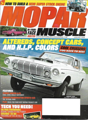 MOPAR MUSCLE 2008 JAN - STREET FX HEMI DODGE, DUAL-GHIA